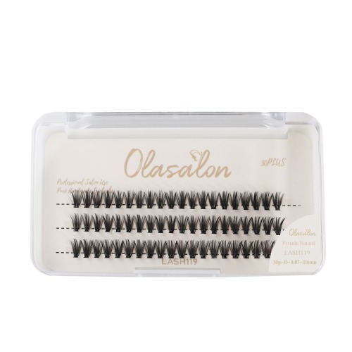 Pestaña 30plus curva d 30p-0.07 de olasalon-lash119-10mm-14mm