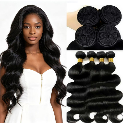 Body Wave Wavy hair extensions, 20/22in 100g, quick braided hair extensions, lengthening hair sections, natural black