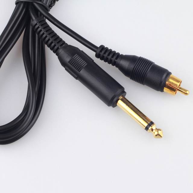 2M High Quality Soft Tattoo Machine Hook Line Clip Cord RCA Interface Durable Tattoo Pen Cable Cord Accessory Tattoo Power Cord