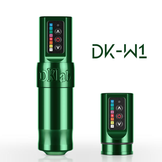 Wireless Tattoo Machine Pen Gun Kit Supply,DKLAB DK-W1 Limit  Emerald Color
