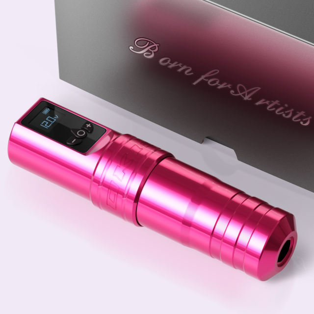 DKLAB Rotary Wireless Tattoo Pen Gun Machine Kit,DK-W1 Pro Rose Color