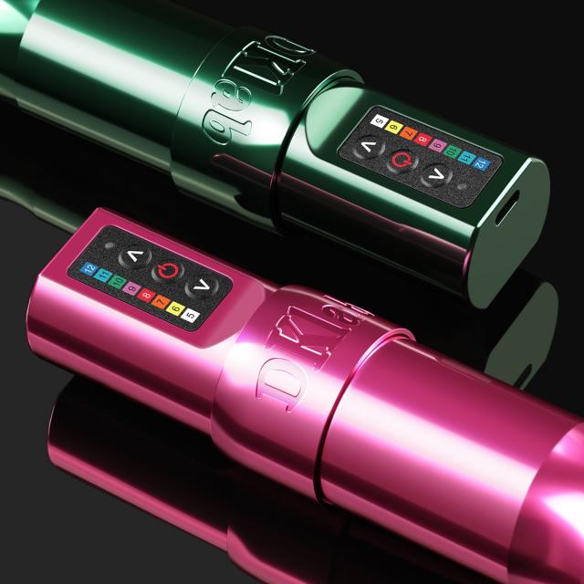 Wireless Tattoo Machine Rotary Pen Gun Kit,DK-W1 Rose Color