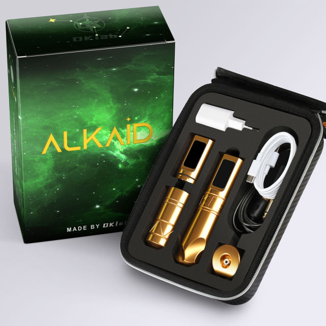 Gold ALKAID Wireless Tattoo Pen Machine Kit Gun,DKLAB Tattoo Equipment Supply