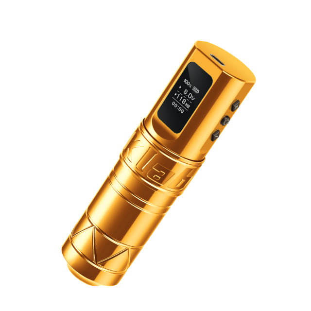 Gold ALKAID Wireless Tattoo Pen Machine Kit Gun,DKLAB Tattoo Equipment Supply