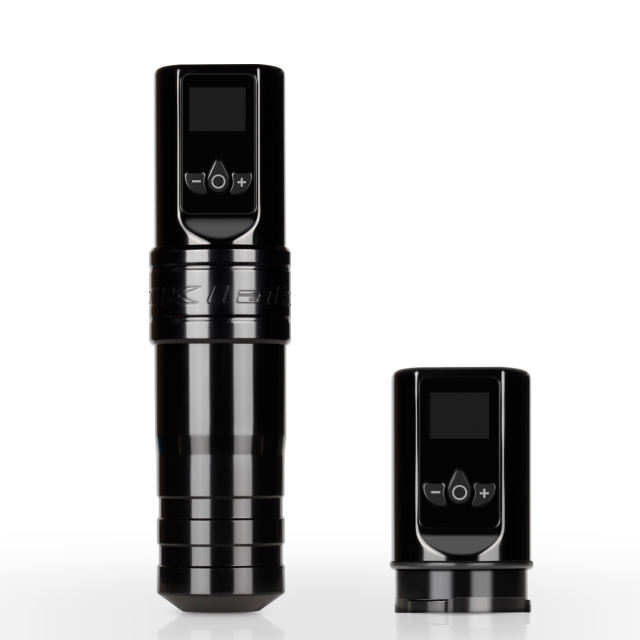 Black DK-W1 Pro Wireless Tattoo Pen Machine Kit,1 Pen & 1 Spare Battery