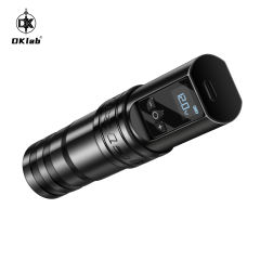 Black DK-W1 Pro Wireless Tattoo Pen Machine Kit,1 Pen & 1 Spare Battery