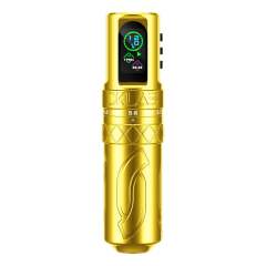 DKLAB Mizar Tattoo Pen Machine,Rotary Tattoo Gun Kit Load Strong Japanese Coreless Motor,Stroke Adjustable Start from 2.7mm to 4.5mm,2 Pieces of 1800mAh Battery Pack