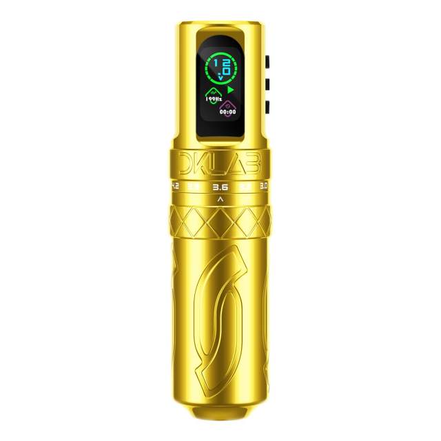 DKLAB Mizar Tattoo Pen Machine,Rotary Tattoo Gun Kit Load Strong Japanese Coreless Motor,Stroke Adjustable Start from 2.7mm to 4.5mm,2 Pieces of 1800mAh Battery Pack