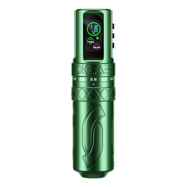 DKLAB Mizar Tattoo Pen Machine,Rotary Tattoo Gun Kit Load Strong Japanese Coreless Motor,Stroke Adjustable Start from 2.7mm to 4.5mm,2 Pieces of 1800mAh Battery Pack