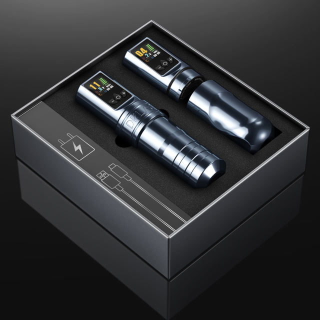 DKLAB New DK-W1 Pro Wireless Tattoo Pen Machine Set Rotary Tattoo Gun Pen Kit with Japanese Coreless Motor & 2400mAh Battery,for Tattoo Permanent Artists Supply