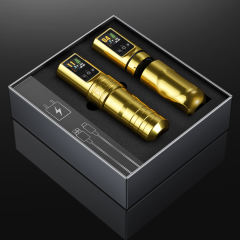 DKLAB New DK-W1 Pro Wireless Tattoo Pen Machine Set Rotary Tattoo Gun Pen Kit with Japanese Coreless Motor & 2400mAh Battery,for Tattoo Permanent Artists Supply