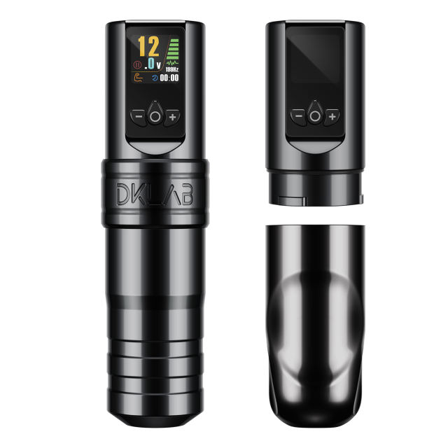 DKLAB New DK-W1 Pro Wireless Tattoo Pen Machine Set Rotary Tattoo Gun Pen Kit with Japanese Coreless Motor & 2400mAh Battery,for Tattoo Permanent Artists Supply