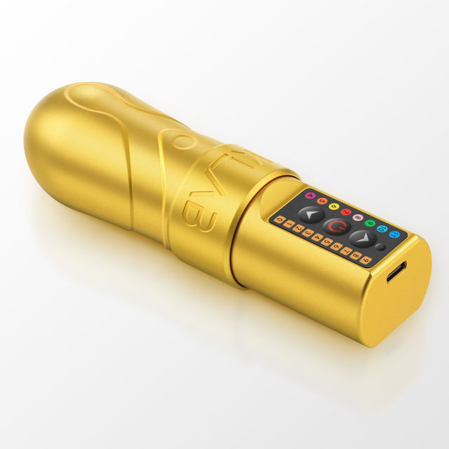 DKLAB New DK-W1 Wireless Tattoo Pen Machine Set Gold Color