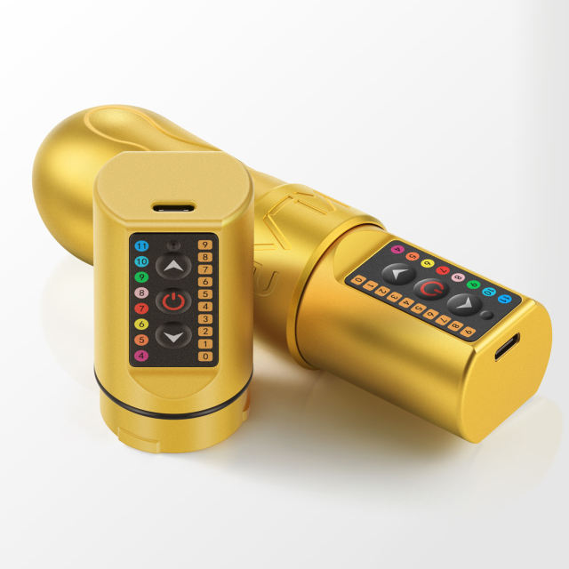 DKLAB New DK-W1 Wireless Tattoo Pen Machine Set Gold Color
