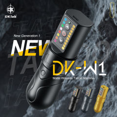 Black Color New DK-W1 Tattoo Machine Pen Gun Kit Wireless Battery Power Supply