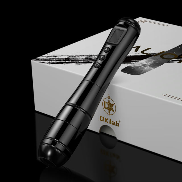 DKLAB Alioth Wireless Permanet Makeup Tattoo Pen Machine Kit Rotary Tattoo Gun with 2x Batteries Power Supply Lightweight Multi Functional Set for Professional Artists Permanent Makeup
