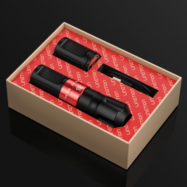 Linetion KT2 Wireless Tattoo Gun Pen Machine Kit with 1800 mAh Battery & Stroke Adjustment From 2.7~4.5 mm