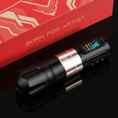 Linetion KT2 Wireless Tattoo Gun Pen Machine Kit with 1800 mAh Battery & Stroke Adjustment From 2.7~4.5 mm