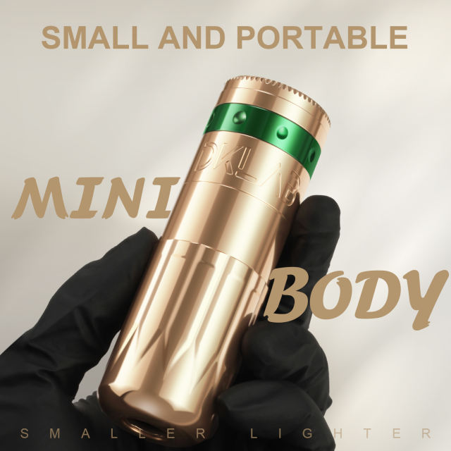 DKLAB Megrez Mini Wireless Tattoo Gun Kit Portable Smart Rotary Tattoo Machine Short Pen with Brush-less Motor