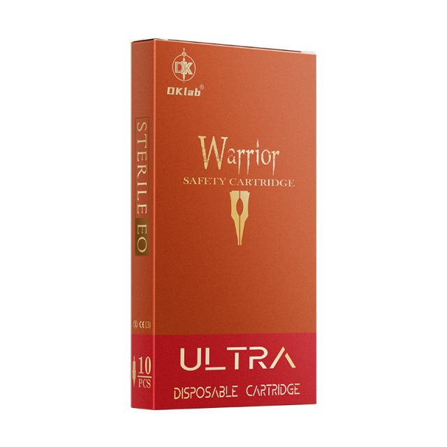 10 Pieces Pack DKLAB Warrior Tattoo Cartridge Needles for Body Tattooing & Permanent Microblading Makeup,0.35/0.30 #10 #12 Round Liner Bugpin Magnum RL / RS / RM(MC) / M1 for Tattoo Supply