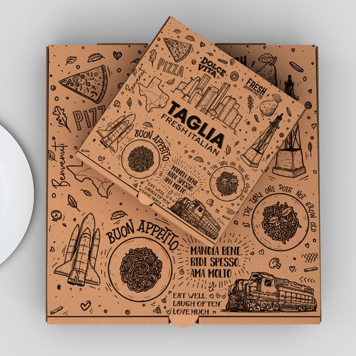 Full Customized Printing Pizza box