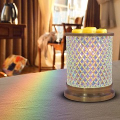 Kunstglas Aromatherapie-Kerzenhalter Aromatherapie-Wachsblock Wachsschmelzer Sicher und langlebig Geruchsentfernung Home Decoration Weihnachtsgeschenke entspannen