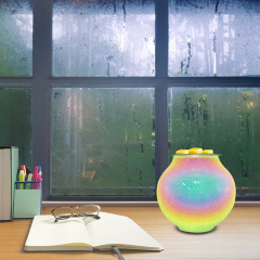Raindrop Art Glas Wachs Schmelzofen, elektrischer Wachsschmelzofen Weihrauch warme Nachtlampe, Familie warme Nachtlampe