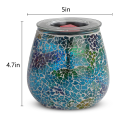 Mosaic Wax Melter, Home Fragrance Diffuser, aroma warm, PTC Heating plate 7 color gradient light Wax melter