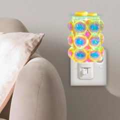 The glass Bubble Scented wax Heater is a pluggable scented heater - decorative plug-in for melting warm scented wax and tarts or scented oils
