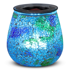 Mosaic Wax Melter, Home Fragrance Diffuser, aroma warm, PTC Heating plate 7 color gradient light Wax melter
