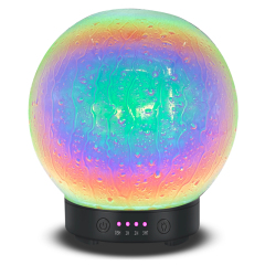 Regentropfenglaskugel Aroma Luftbefeuchter Haushaltsgeräte Haushalt Kleines Nachtlicht siebenfarbiges LED-Licht automatische Abschaltung ohne Wasser