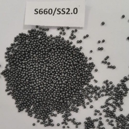 Is the particle size of the steel shot more uniform, the better?
