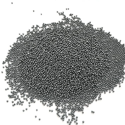 In what fields are steel shot and steel grit mainly used?