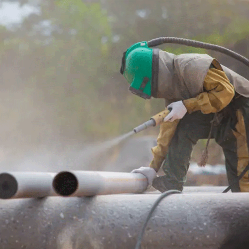 Why do metals need sandblasting?