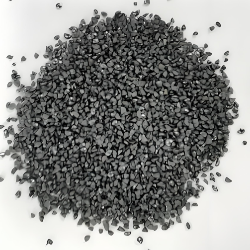 Production process of steel grit