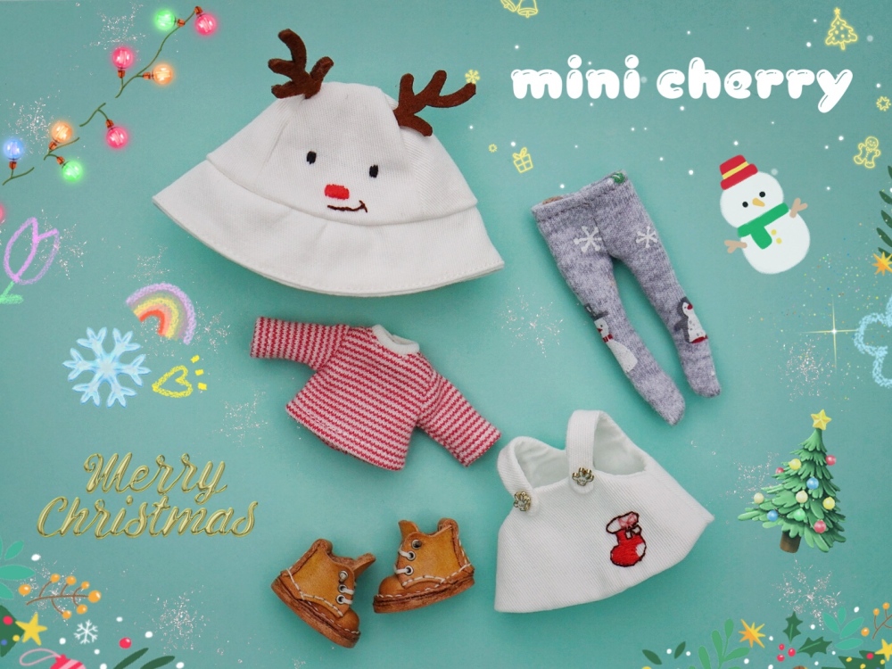 【STOCK】【mini cherry doll】x-mas anna ob11 1/12 pvcdoll