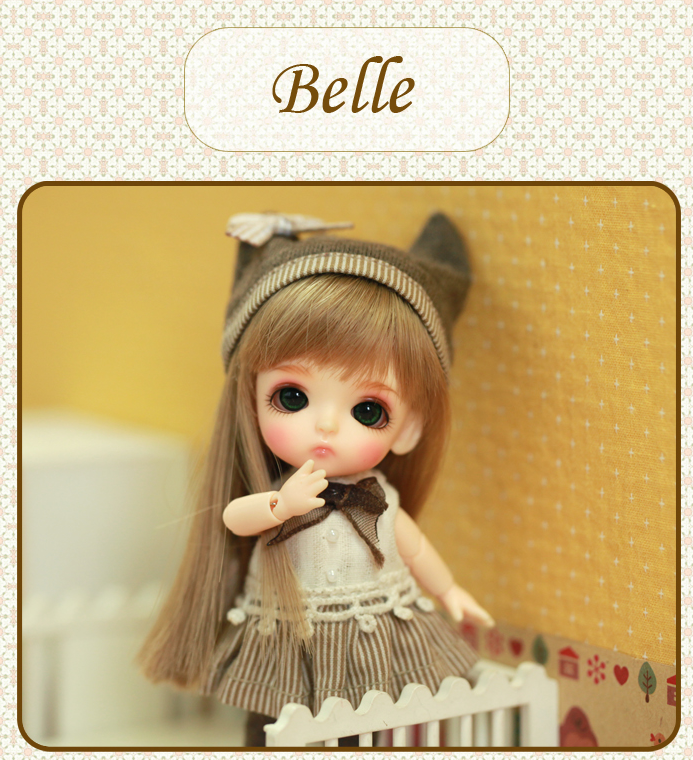 【STOCK】latidoll lati white basic belle 9.8cm bjd