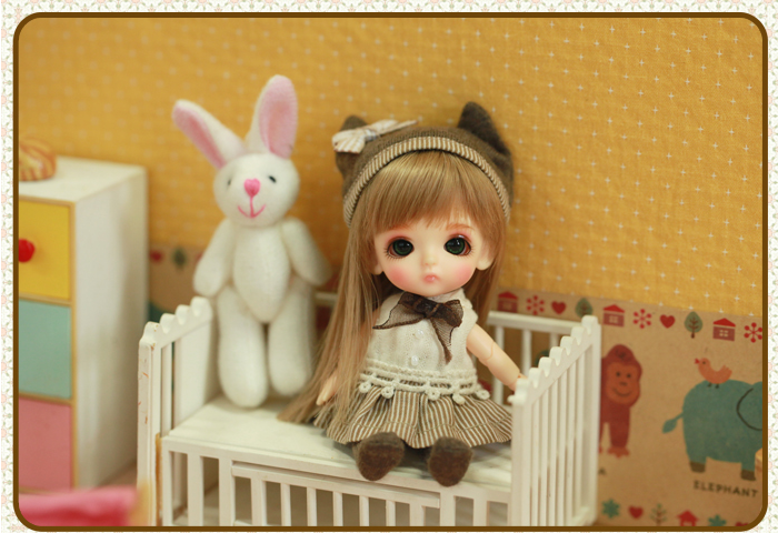 【STOCK】latidoll lati white basic belle 9.8cm bjd