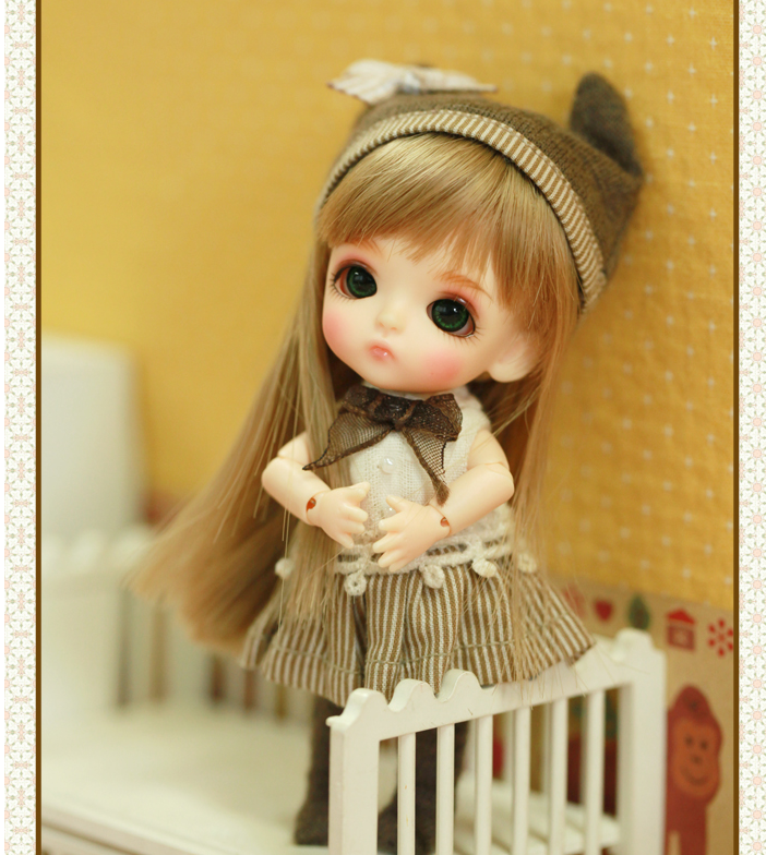 【STOCK】latidoll lati white basic belle 9.8cm bjd