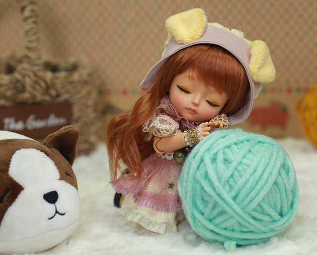 【STOCK】lati yellow latidoll "The little golden puppy" ver. Sophie/Sleeping Sophie