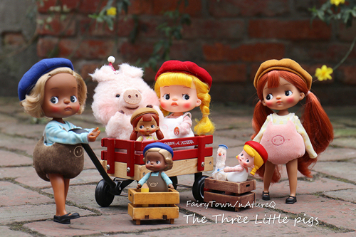 【holala】【3 little pig】pipita holala pvcdoll 1/6【stock】【second-hand】