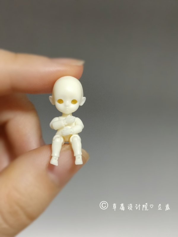 【Stock】Nude spring【strawberry doll】tiny bjd mini dolls