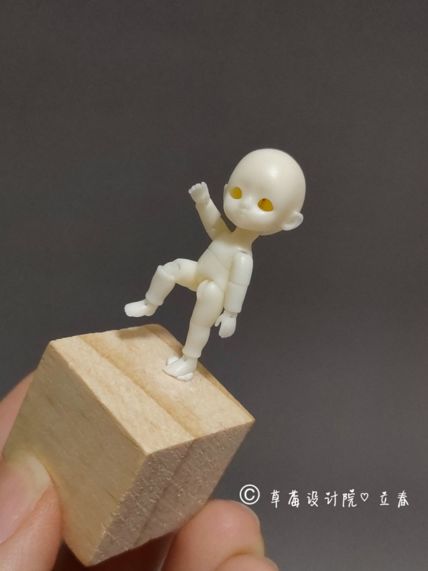 【Stock】Nude spring【strawberry doll】tiny bjd mini dolls