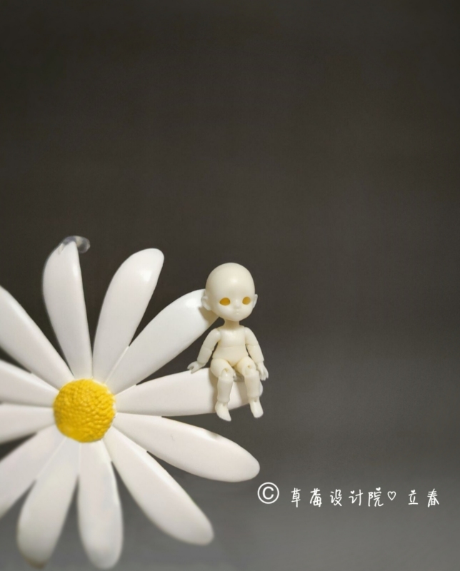【Stock】Nude spring【strawberry doll】tiny bjd mini dolls