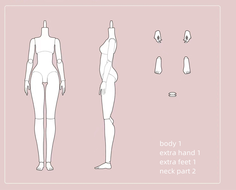 Body only【lulu body01】luludao 1/6 size