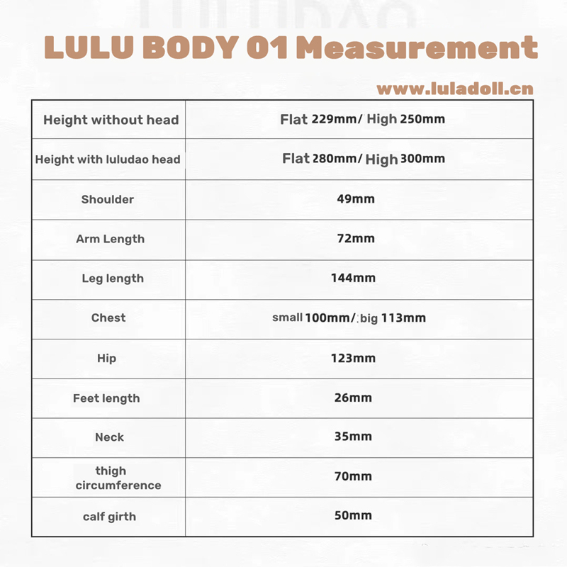 Body only【lulu body01】luludao 1/6 size