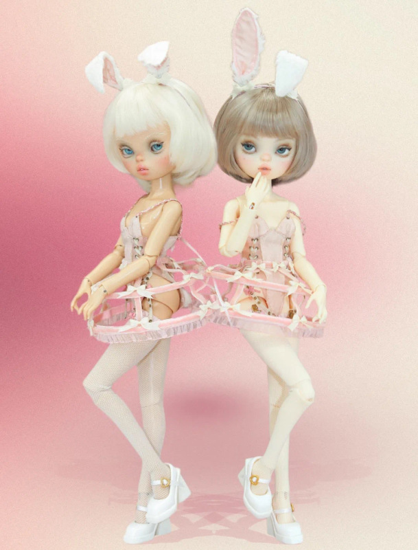 【pre-order】【Miedoll】【Lady Bunny Vanilla】little mie pvcdoll 1/6