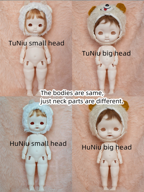 HuNiu【 small head】【pre-order】【Chat a Feuilles Studio】 BJD Doll 1/6