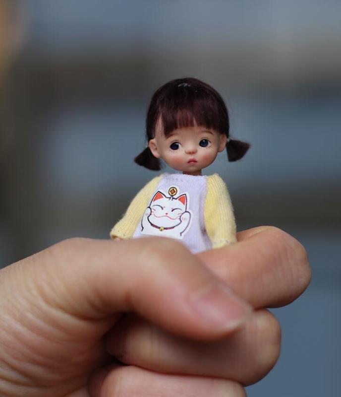 stock douzi tiny bjd resin doll 【doubaozi doll】