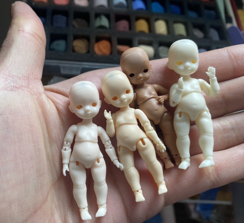 【Stock】 mini bjd tiny bjd 5.5cm zhenlidoll